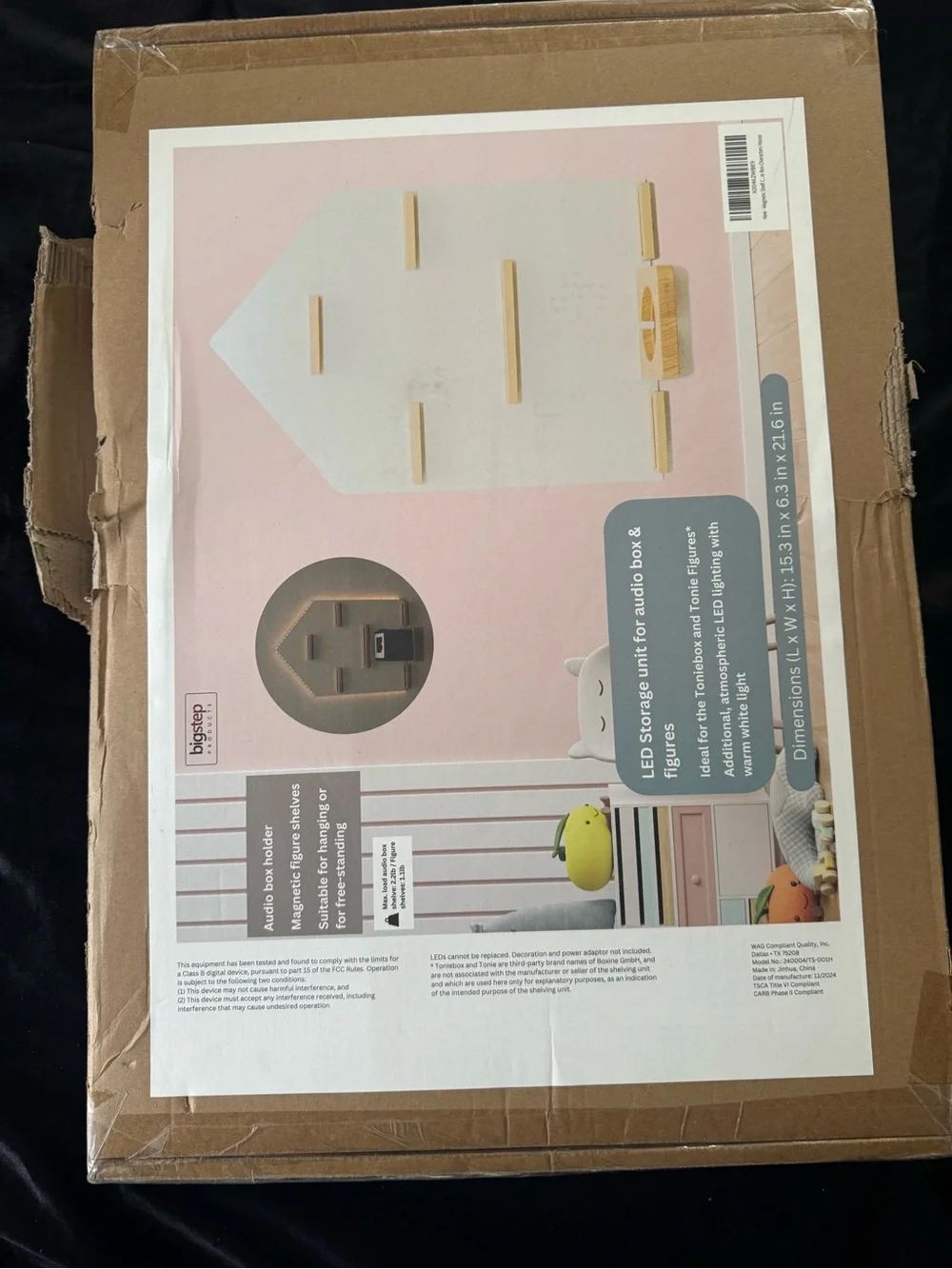 Big step Wall Display Shelf with Soft led Backlight NWT